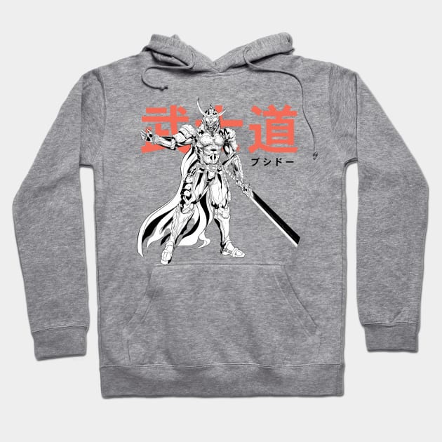 Samurai T-shirt Hoodie by Anime Gadgets